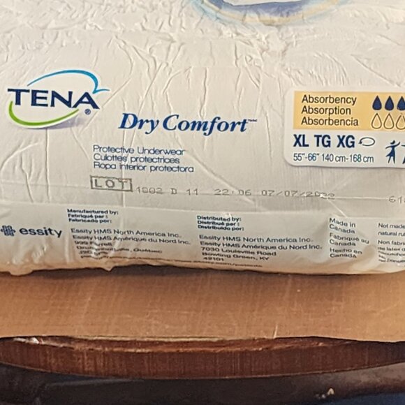 Tena Dry Comfort Absorbent 14pk Adult Protective Underwear Size XL 55"-66" - Picture 7 of 16